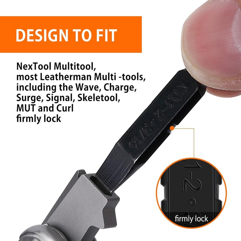 Nextool 10 Pack Replacement Double-Ended Screwdriver Bit for Leatherman Multi-Tool – Durable S2 Steel #1, #2 & #1-2 Phillips + 1/4, 3/16 & 1/8 Flat Head+T15 Torx, Perfect for DIY, and Outdoor Repairs - Image 4